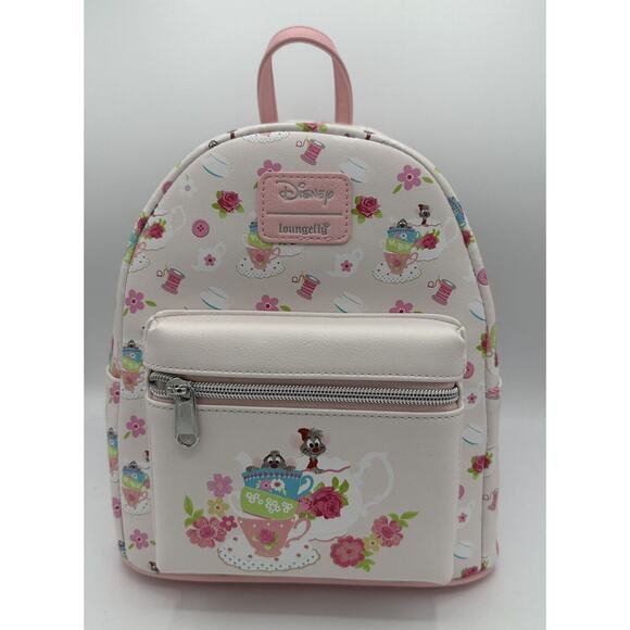 Loungefly Disney Cinderella & Friends Mice Tea Party Mini Backpack New NWT - Picture 1 of 5